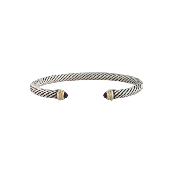 David Yurman Amethyst Classic Cable Cuff - Picture 5 of 12